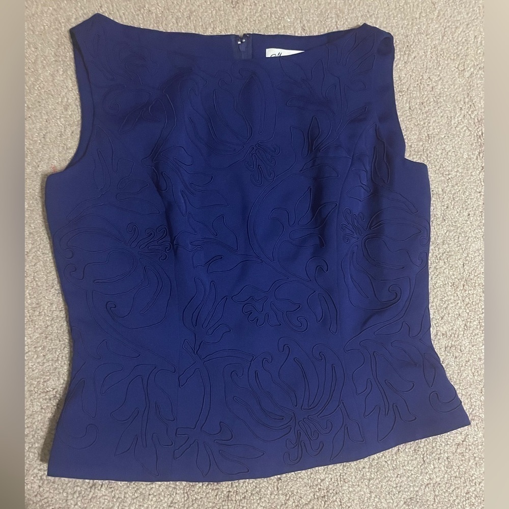 Marie St. Claire Blue sleeveless top size 8‎
